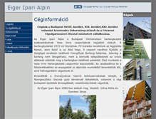 Tablet Screenshot of eiger-alpin.hu